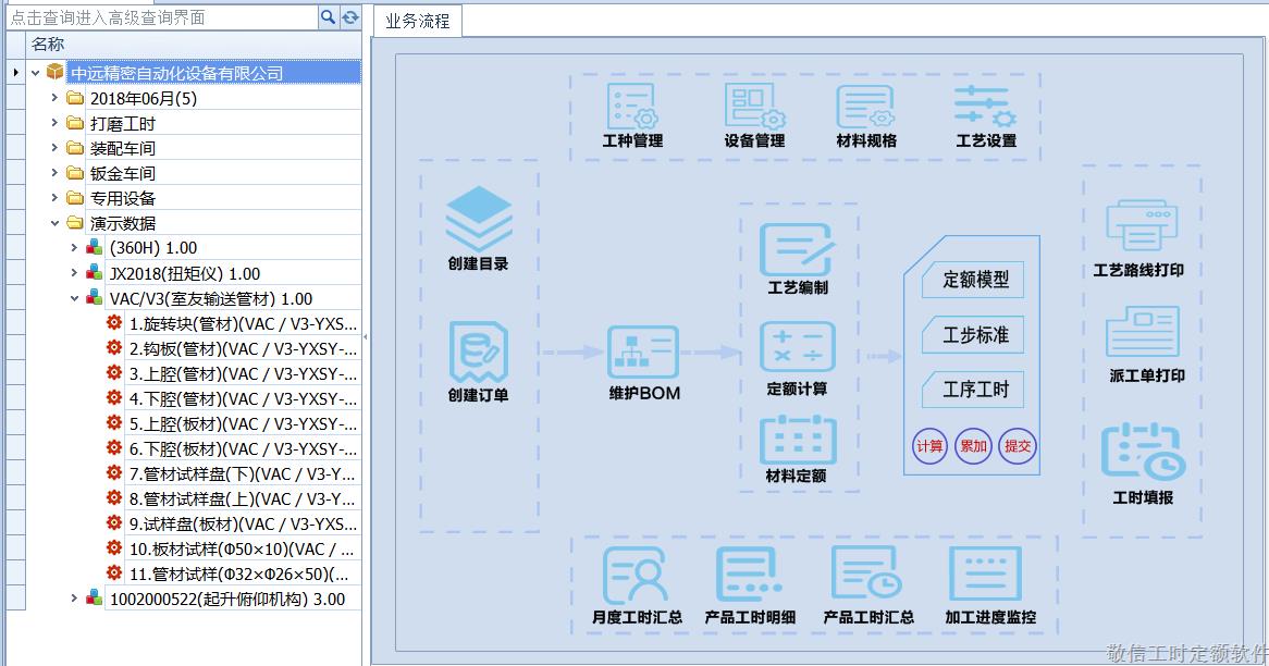 敬信工时定额管理软件